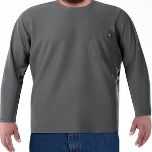 Wrangler Workwear Men's Long Sleeve Performance Work Pocket T-Shirt, Size 3XL